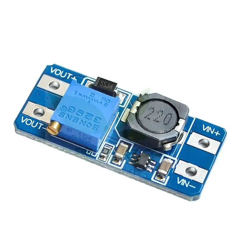 MT3608 DC-DC boost module 2A Плата расширения входное напряжение 2-24 В литр 5/9/12/-28 в регулируемое
MT3608 DC-DC boost module 2A Плата расширения входное напряжение 2-24 В литр 5/9/12/-28 в регулируемое
