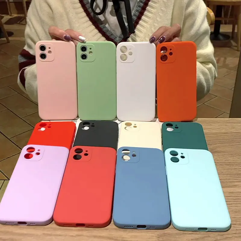 For iPhone 13 Pro Max Square Soft Silicone Case For iPhone 12 Mini 11 Pro XS Max XR X 7 8 6 Plus 2020 SE Shockproof Back Cover 
For iPhone 13 Pro Max Square Soft Silicone Case For iPhone 12 Mini 11 Pro XS Max XR X 7 8 6 Plus 2020 SE Shockproof Back Cover