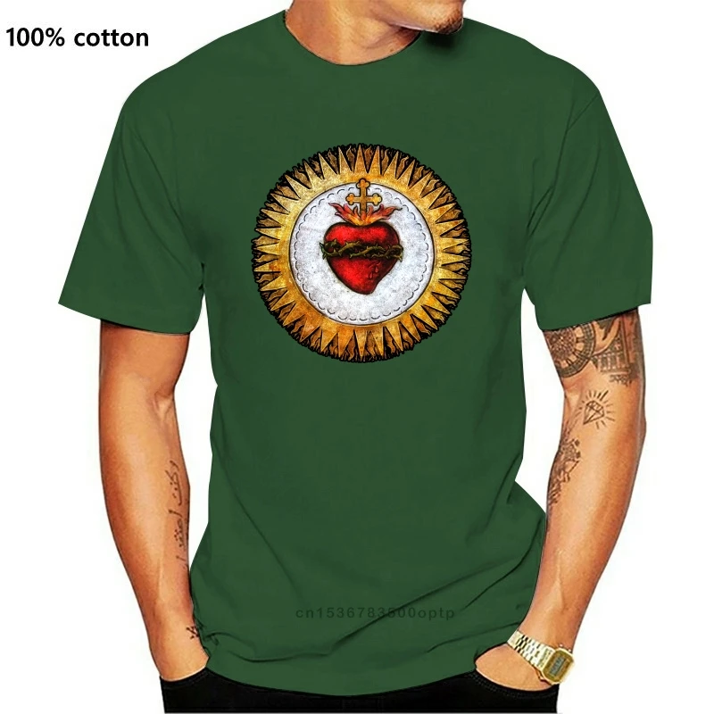 New Men tshirt Sacred Heart of Jesus Christ Vintage Christian T Shirt Slim Fit T Shirt Printed T-Shirt tees top
New Men tshirt Sacred Heart of Jesus Christ Vintage Christian T Shirt Slim Fit T Shirt Printed T-Shirt tees top