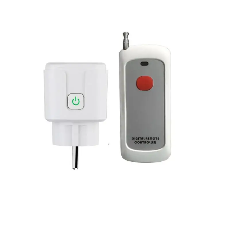 AC 110v 220v 1CH 10A light/lamp European standard socket Wireless remote switch 433mhz power on and off 100m
AC 110v 220v 1CH 10A light/lamp European standard socket Wireless remote switch 433mhz power on and off 100m