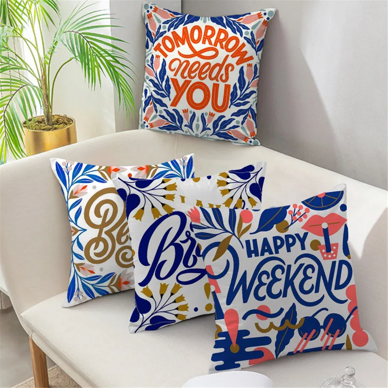 Flower Decorative Pillow Cases Floral Leaves Letter Pattern Throw Pillows For Home Living Room Bed Sofa Car Funda Cojin 45x45 
Flower Decorative Pillow Cases Floral Leaves Letter Pattern Throw Pillows For Home Living Room Bed Sofa Car Funda Cojin 45x45