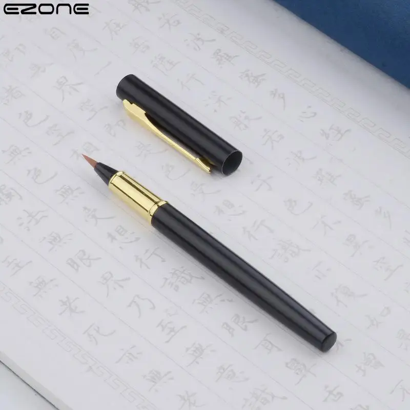 EZONE Metal Pen Holder Nylon Wool Soft Brush Pen Calligraphy Pen for Writing Painting Drawing School Office Stationery Supplies
EZONE Metal Pen Holder Nylon Wool Soft Brush Pen Calligraphy Pen for Writing Painting Drawing School Office Stationery Supplies
