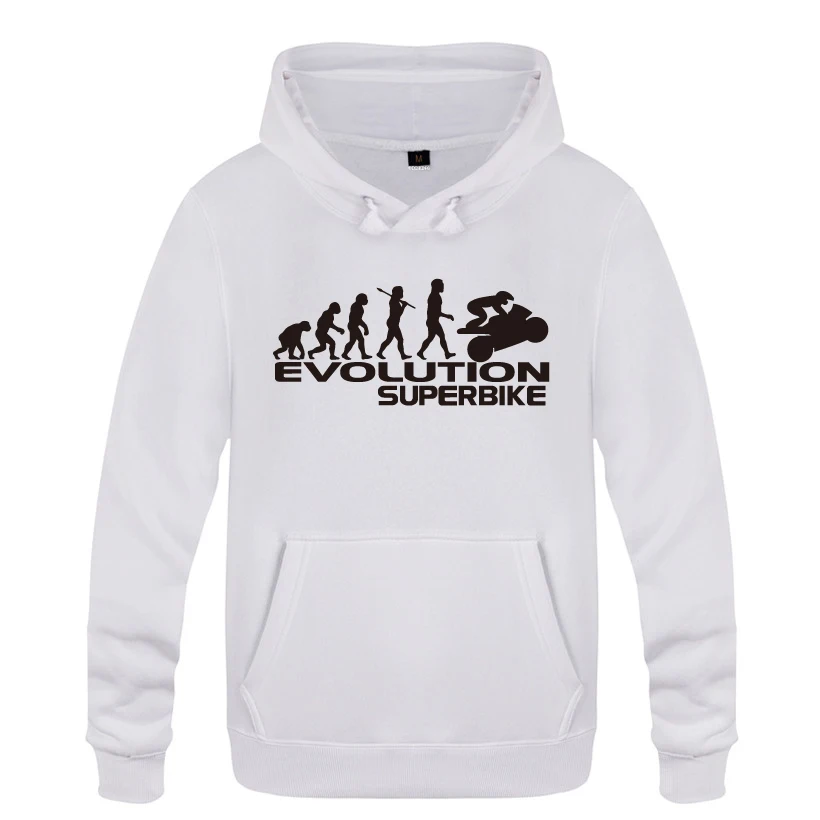 Evolution Of A Superbike Motorbike Funny Novelty Hoodies Men 2020 Men's Pullover Fleece Hooded Sweatshirts | Мужская одежда