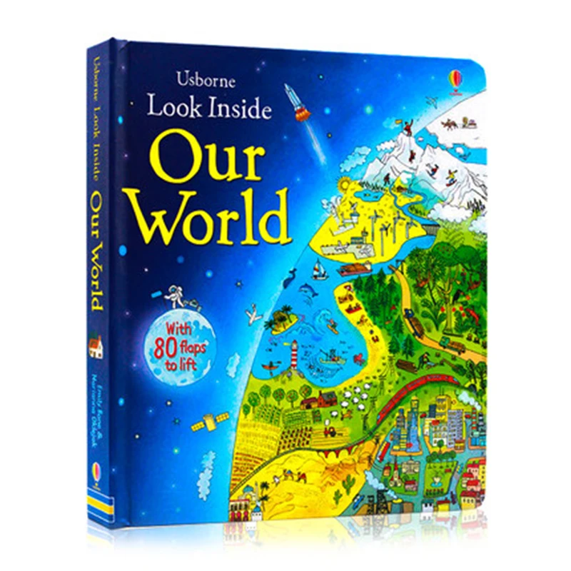 

Usborne Children Popular Book Look Inside Our World english Colouring Book Story Books for Children