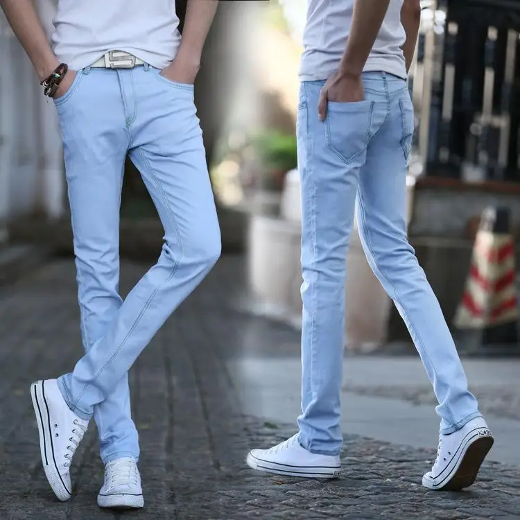 Jeans Men Spring 2019 Casual Fashion Light Blue Denim Pants Distressed Slim Fit Stretch Ripped Jeans Plus Size
Jeans Men Spring 2019 Casual Fashion Light Blue Denim Pants Distressed Slim Fit Stretch Ripped Jeans Plus Size