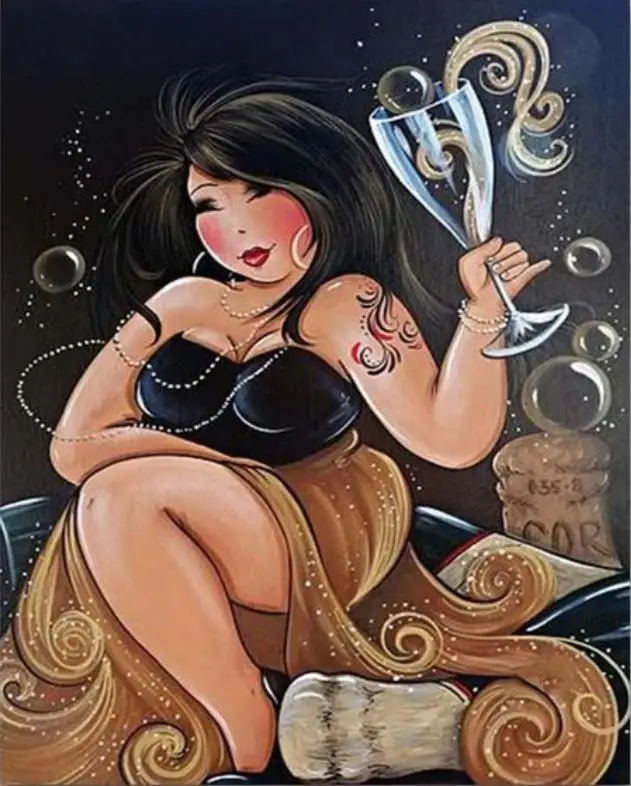 fat lady 5D DIY Diamond painting Cross stitch Comic Full round Diamond embroidery girl set full square 3D Diamond mosaic Cartoon
fat lady 5D DIY Diamond painting Cross stitch Comic Full round Diamond embroidery girl set full square 3D Diamond mosaic Cartoon