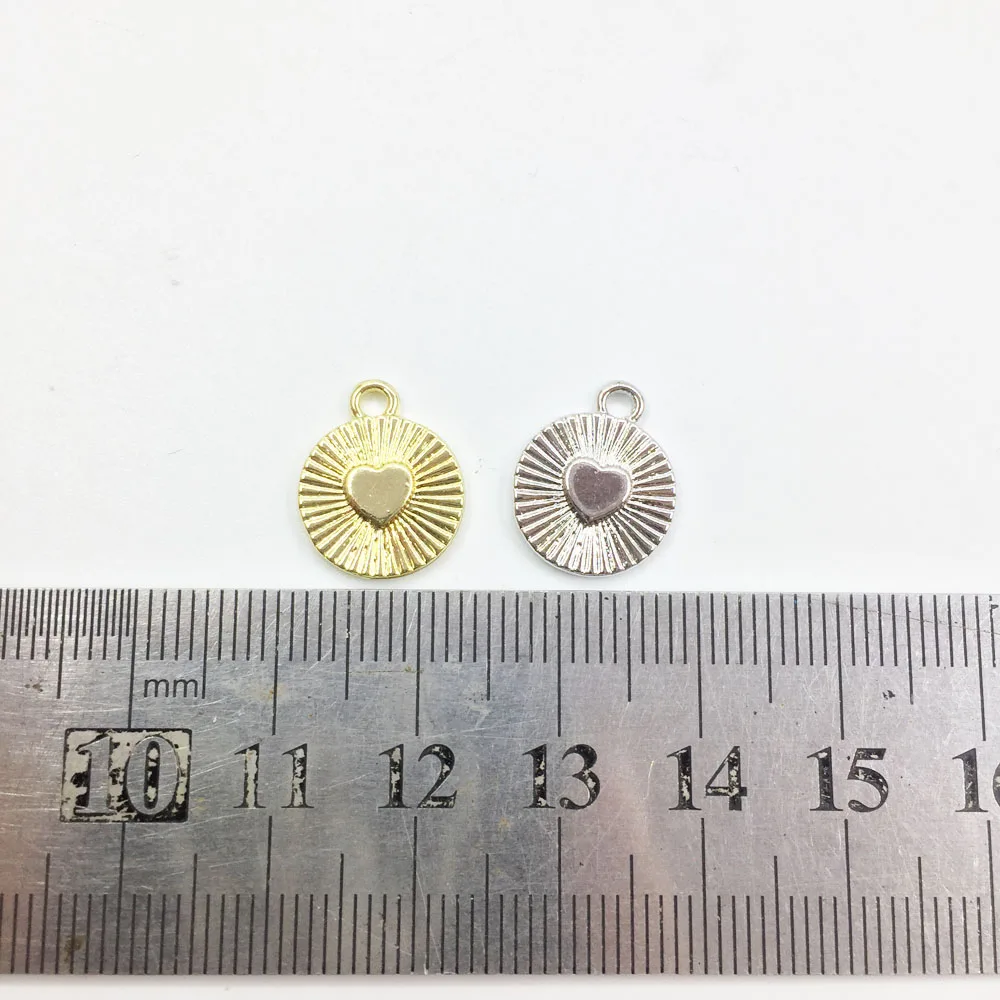 Eruifa 20pcs 12mm Zinc Alloy Popular Heart Coin Charms Wholesales Necklace,Earring Bracelet Jewelry DIY Handmade 2 Color
Eruifa 20pcs 12mm Zinc Alloy Popular Heart Coin Charms Wholesales Necklace,Earring Bracelet Jewelry DIY Handmade 2 Color
