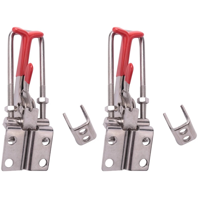 2-Pack 2000Lbs Capacity Heavy Duty Adjustable Latch U Bolt Self-Lock Toggle Clamp
2-Pack 2000Lbs Capacity Heavy Duty Adjustable Latch U Bolt Self-Lock Toggle Clamp