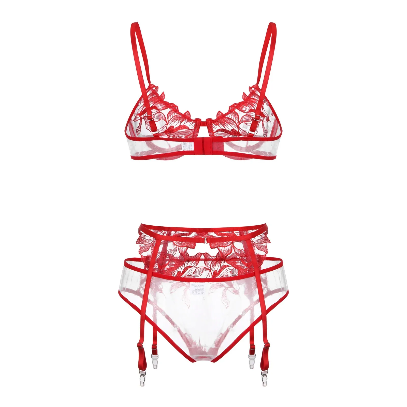 Porno Women Underwear Steel Ring Transparent Erotic Underwear Set Embroidery Sexy Lingerie Sensual Lingerie Woman Garter Bra Set
Porno Women Underwear Steel Ring Transparent Erotic Underwear Set Embroidery Sexy Lingerie Sensual Lingerie Woman Garter Bra Set