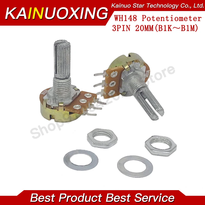 5pcs WH148 B1K B2K B5K B10K B20K B50K B100K B500K 3Pin 20mm Shaft Amplifier Dual Stereo Potentiometer 1K 2K 5K 10K 50K 100K 500K
5pcs WH148 B1K B2K B5K B10K B20K B50K B100K B500K 3Pin 20mm Shaft Amplifier Dual Stereo Potentiometer 1K 2K 5K 10K 50K 100K 500K