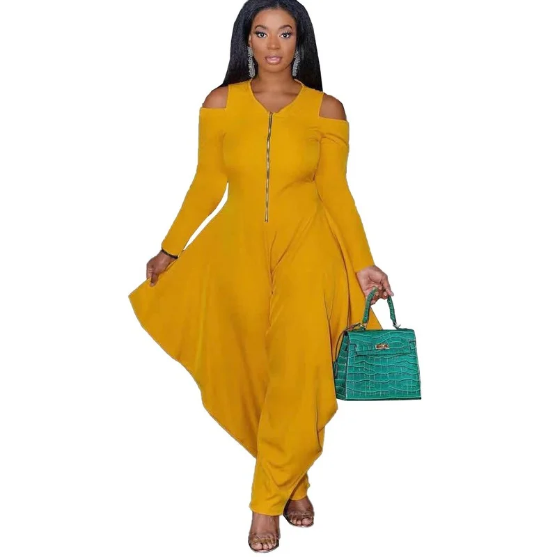 2021 Women's Fall Jumpsuit Fashion Solid Color Strapless Long Sleeve Irregular Wide Leg Pants Ladies Fashion Two-Piece Set New
2021 Women's Fall Jumpsuit Fashion Solid Color Strapless Long Sleeve Irregular Wide Leg Pants Ladies Fashion Two-Piece Set New