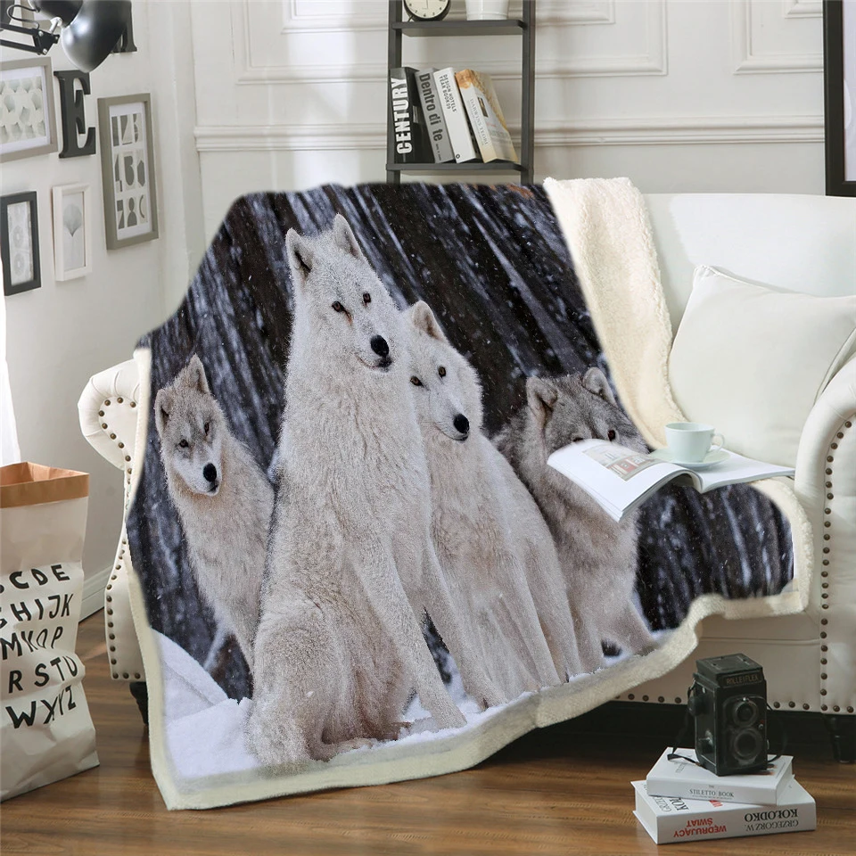 Lovers Blanket Teens 3D Digital Wolf Lovers Printed Black/Gray Fleece Blanket Black Sherpa Blanket for Kids Boys Girl
Lovers Blanket Teens 3D Digital Wolf Lovers Printed Black/Gray Fleece Blanket Black Sherpa Blanket for Kids Boys Girl