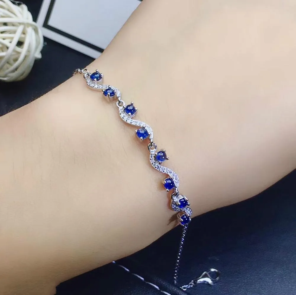 MDINA boutique jewelry 925 sterling silver inlaid Natural sapphire Women's Bracelet support detection beautiful
MDINA boutique jewelry 925 sterling silver inlaid Natural sapphire Women's Bracelet support detection beautiful