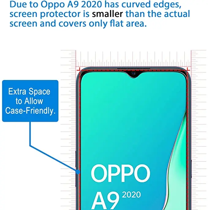 Защитное стекло для OPPO RX17 Neo F7 AX7 Reno 10x Zoom A91 A52 K3 F15 A3s A5s Reno3 | Мобильные телефоны и