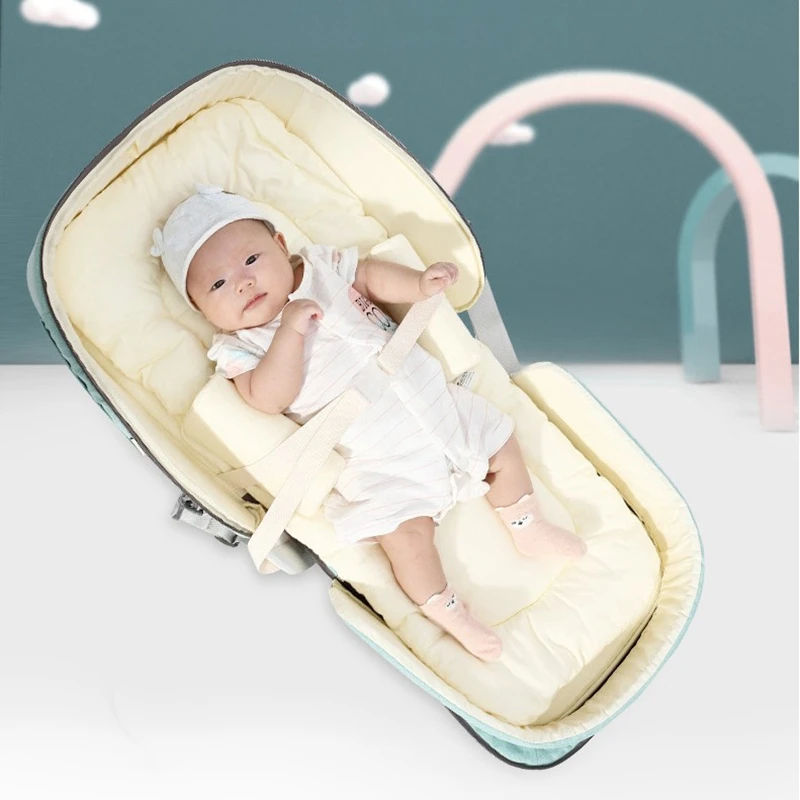 Multifunctional Mummy Diaper Bag Backpack Large Capacity Foldable Baby Bed Portable Babies Crib Travel Infant Sleeper
Multifunctional Mummy Diaper Bag Backpack Large Capacity Foldable Baby Bed Portable Babies Crib Travel Infant Sleeper