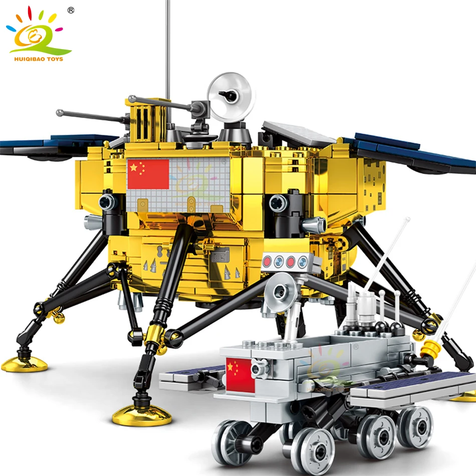 HUIQIBAO 702 шт космический лунный зонд Lander строительные блоки городской патрульный транспорт Грузовик астронавт фигурки Кирпичи игрушки для де...
HUIQIBAO 702 шт космический лунный зонд Lander строительные блоки городской патрульный транспорт Грузовик астронавт фигурки Кирпичи игрушки для де...