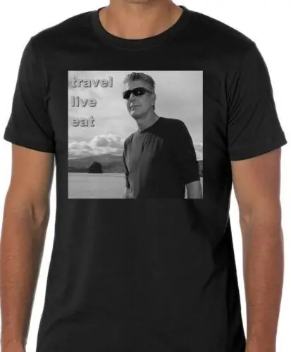 Anthony Bourdain No Reservations Parts Unknown Travel Eat Live TV Show T Shirt
Anthony Bourdain No Reservations Parts Unknown Travel Eat Live TV Show T Shirt