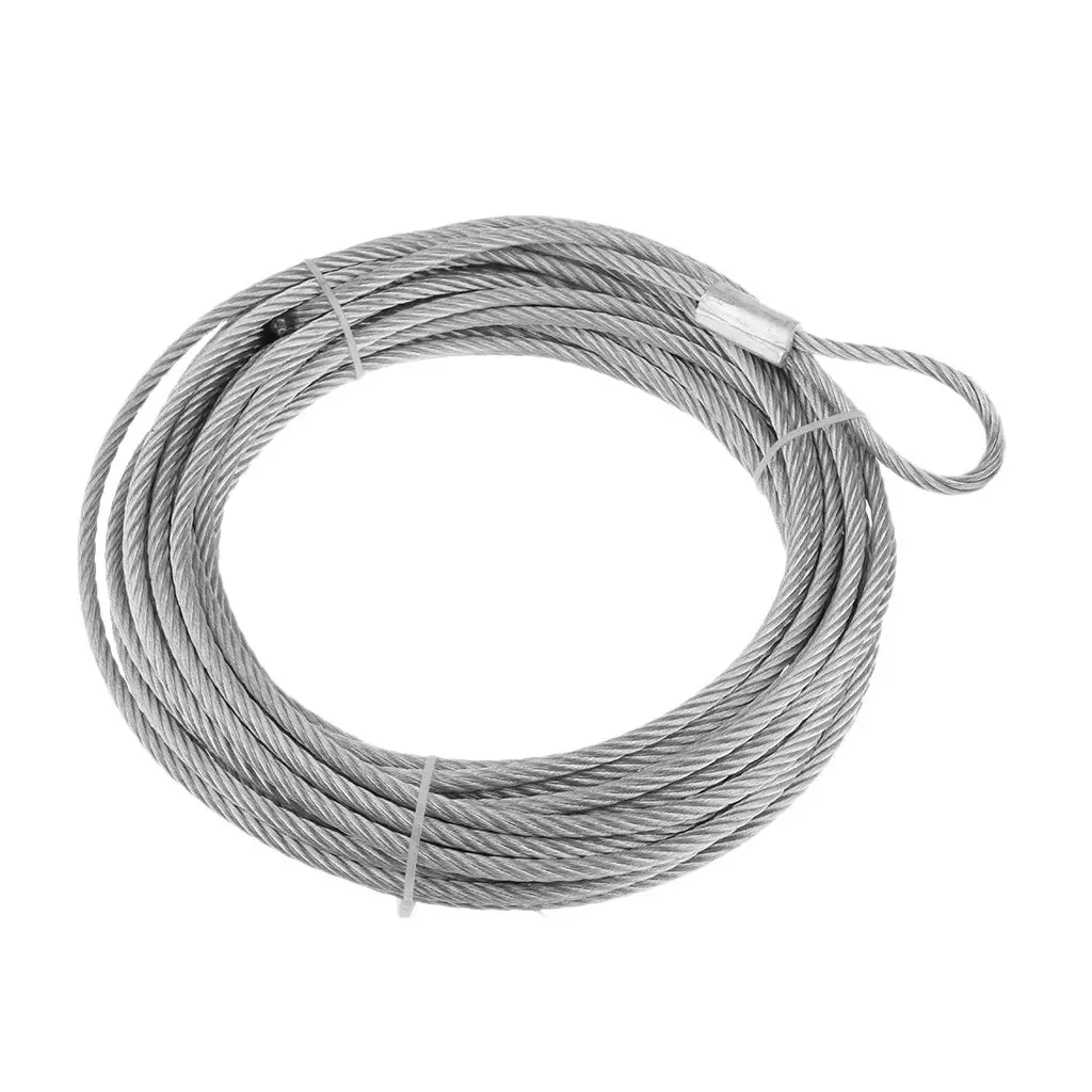 Steel Wire Winch Cable Rope Replacement for ATV UTV 12.2m X 5.8 Mm Silver
Steel Wire Winch Cable Rope Replacement for ATV UTV 12.2m X 5.8 Mm Silver