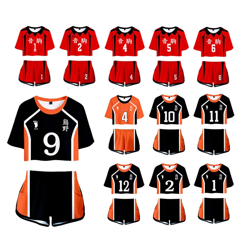 Haikyuu Cosplay Costume Hinata Shoyo Shirt Shorts Nishinoya Yuu Uniform Sports Karasuno Koukou High School Volleyball Club Women
Haikyuu Cosplay Costume Hinata Shoyo Shirt Shorts Nishinoya Yuu Uniform Sports Karasuno Koukou High School Volleyball Club Women