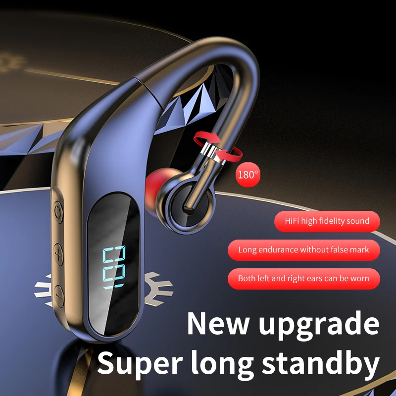 Беспроводная Bluetooth-гарнитура KJ10 5,0 с шумоподавлением и технологией отображения 
Беспроводная Bluetooth-гарнитура KJ10 5,0 с шумоподавлением и технологией отображения