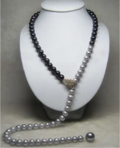 Alatest design south sea black gray natural pearl necklace 32" yellow clasp k a
Alatest design south sea black gray natural pearl necklace 32" yellow clasp k a