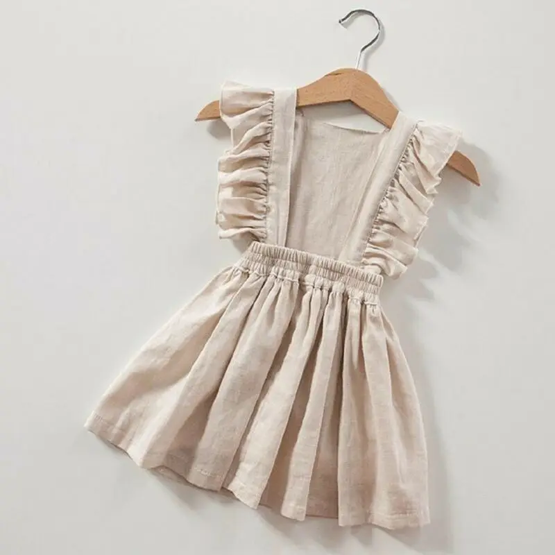 Toddler Baby Girl Dress Clothes Ruffle Sleeve Dress Solid Sleeveless Sundress Summer Outfit Kids Children 1-6years
Toddler Baby Girl Dress Clothes Ruffle Sleeve Dress Solid Sleeveless Sundress Summer Outfit Kids Children 1-6years