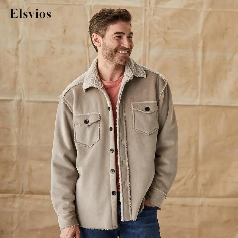Vintage Casual Faux Fur Solid Winter Coat For Men Fashion Turn-down Collar Pocket Jacket Mens Spring Long Sleeve Tops Outerwear
Vintage Casual Faux Fur Solid Winter Coat For Men Fashion Turn-down Collar Pocket Jacket Mens Spring Long Sleeve Tops Outerwear