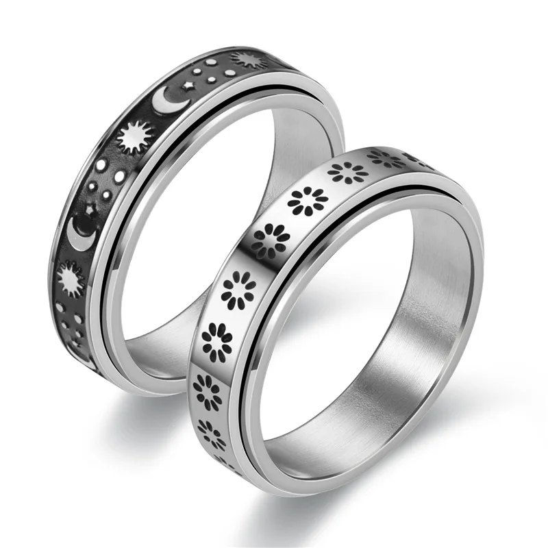 6mm Rotatable Basic Ring for Men Silver Color Stainless Steel Casual Male Anel Stylish Punk Spinner Jewelry
6mm Rotatable Basic Ring for Men Silver Color Stainless Steel Casual Male Anel Stylish Punk Spinner Jewelry