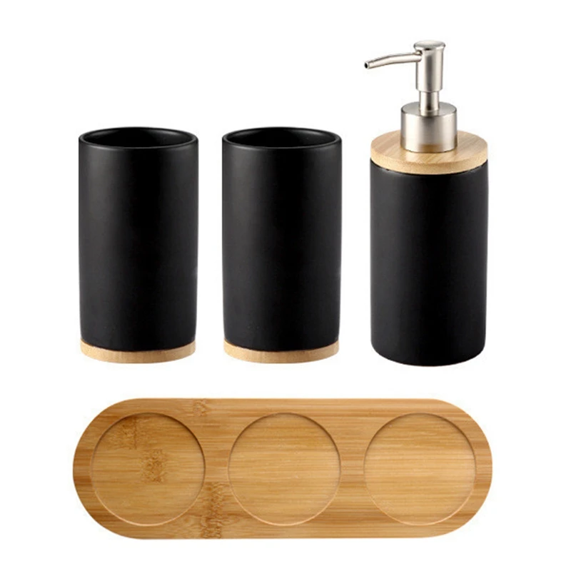 Ceramic Bathroom Accessories Set Fashion Soap Dispenser Toothbrush Holder Tumbler Ceramic Household
Ceramic Bathroom Accessories Set Fashion Soap Dispenser Toothbrush Holder Tumbler Ceramic Household