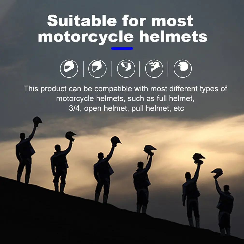 T2 Wireless Handsfree Stereo Earphone Motorcycle Headset Helmet Movement Helmet Headset Automatically Answer Calls
T2 Wireless Handsfree Stereo Earphone Motorcycle Headset Helmet Movement Helmet Headset Automatically Answer Calls