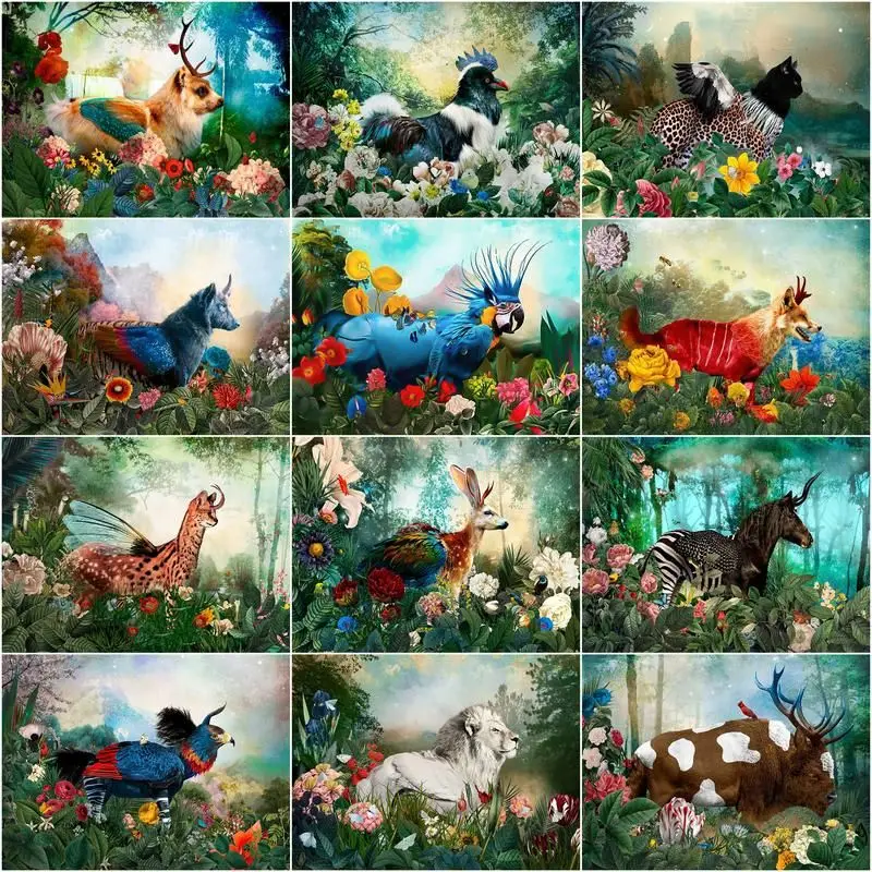 CHENISTORY DIY Frame Paint By Numbers Abstract Forest Animal Pictures For Adults On Canvas Coloring Drawing By Number Home Decor
CHENISTORY DIY Frame Paint By Numbers Abstract Forest Animal Pictures For Adults On Canvas Coloring Drawing By Number Home Decor