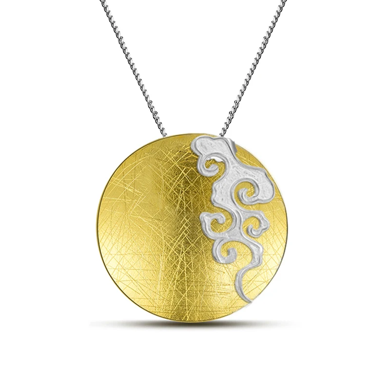 Lotus Fun Real 925 Sterling Silver Fine Jewelry Creative Design Peace Cloud Round Pendant without Necklace Acessorios for Women
Lotus Fun Real 925 Sterling Silver Fine Jewelry Creative Design Peace Cloud Round Pendant without Necklace Acessorios for Women