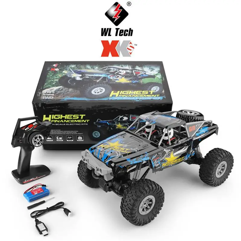 WLtoys 104310 RC Car 1/10 2.4G Remote Control Car Climbing Car 4WD Dual Motor RC Buggy Gift Toy for Kids RTR Off-road Vehicle
WLtoys 104310 RC Car 1/10 2.4G Remote Control Car Climbing Car 4WD Dual Motor RC Buggy Gift Toy for Kids RTR Off-road Vehicle