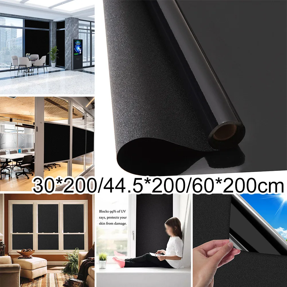 Electrostatic Matte Total Blackout Block 100% Privacy Film Removable Tinting Tint Darkening Home Window Black Sticker
Electrostatic Matte Total Blackout Block 100% Privacy Film Removable Tinting Tint Darkening Home Window Black Sticker