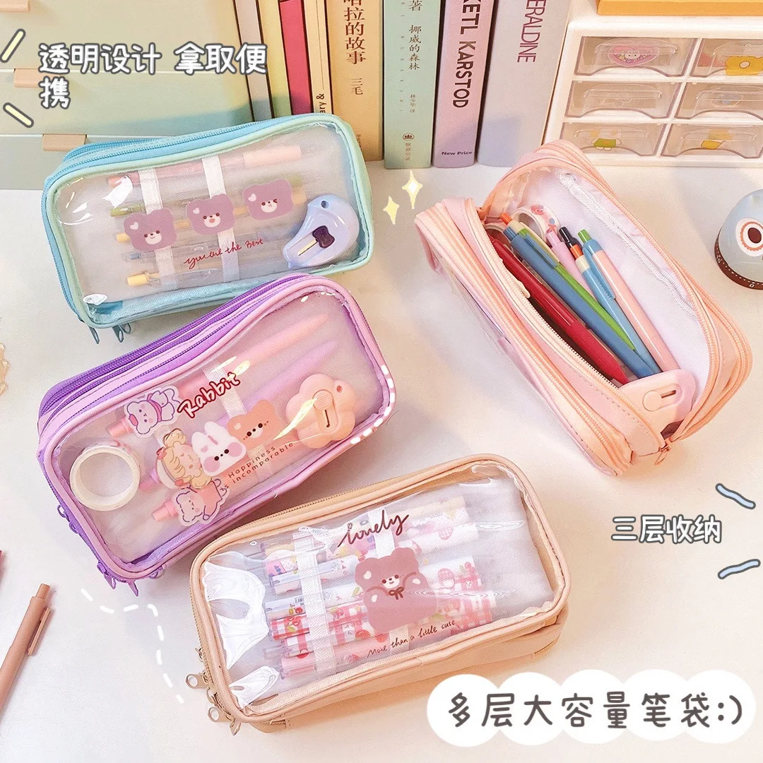 Пенал для карандашей, большой емкости, для девочек
Пенал для карандашей, большой емкости, для девочек