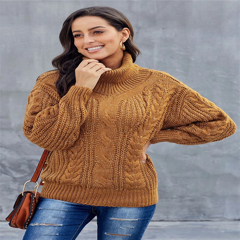 2020 New Autumn And Winter Sweater Female Fashion Solid color High-necked knitting Leisure All-match Women Tops High Quality
2020 New Autumn And Winter Sweater Female Fashion Solid color High-necked knitting Leisure All-match Women Tops High Quality