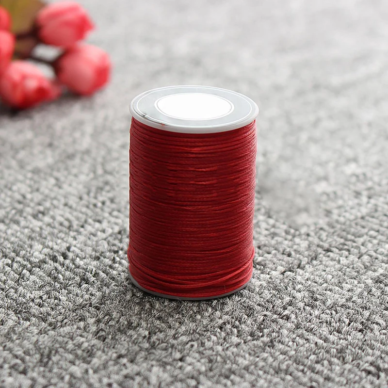 0.8mm Waxed Flat Polyester Cord Leather Sewing Thread 3-Ply DIY Handcraft Thread Repair Cord For Leather Goods Shoes Hats Crafts
0.8mm Waxed Flat Polyester Cord Leather Sewing Thread 3-Ply DIY Handcraft Thread Repair Cord For Leather Goods Shoes Hats Crafts