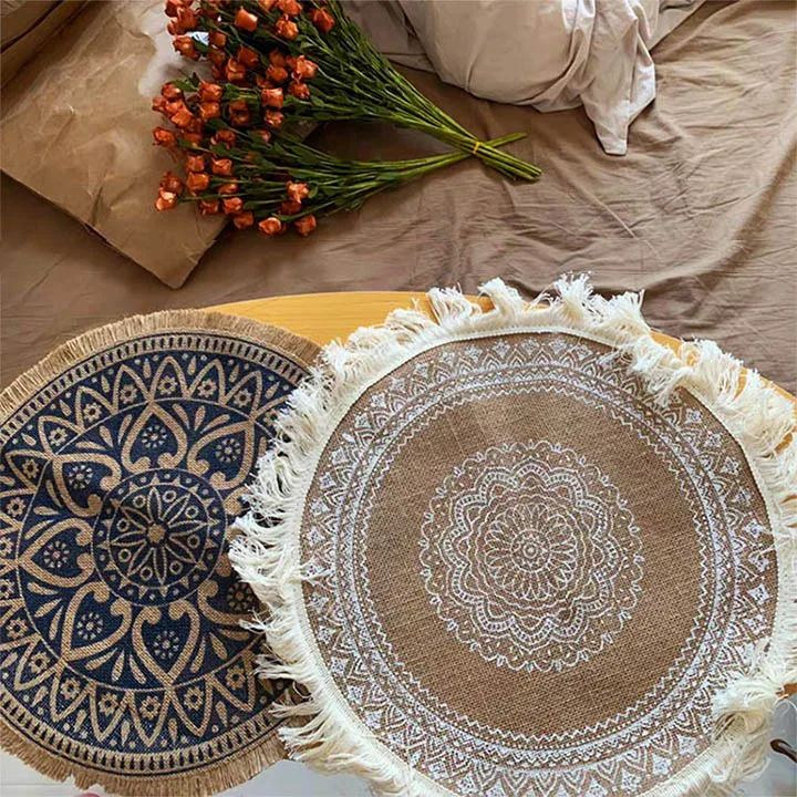 1Pcs Round Shape Embroidery Table Placemat Furniture Decoration Nordic Style Coffee Cup Mats kitchen Supplies Non-slip 
1Pcs Round Shape Embroidery Table Placemat Furniture Decoration Nordic Style Coffee Cup Mats kitchen Supplies Non-slip