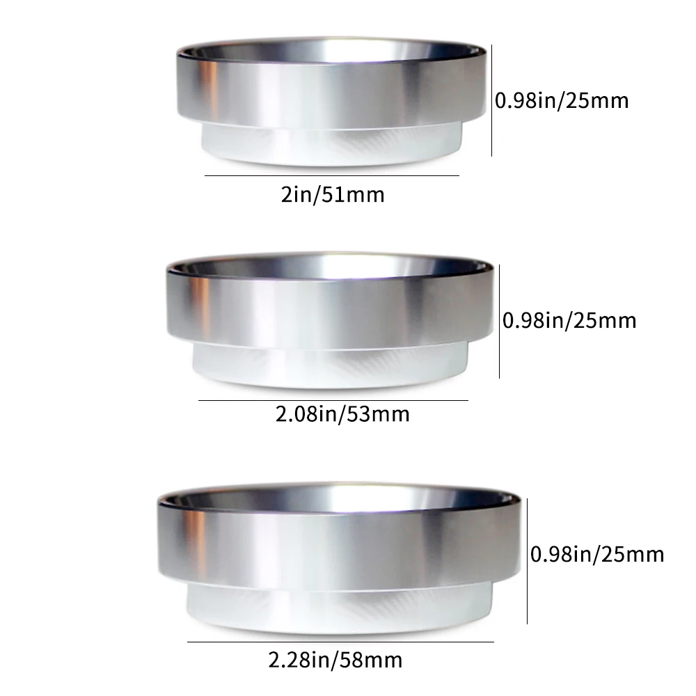 Dosing Funnel Aluminum Smart Dosing Ring For Beer Mug Coffee Powder Tool Espresso Barista For 58 51 53MM Coffee Filter Tamper
Dosing Funnel Aluminum Smart Dosing Ring For Beer Mug Coffee Powder Tool Espresso Barista For 58 51 53MM Coffee Filter Tamper