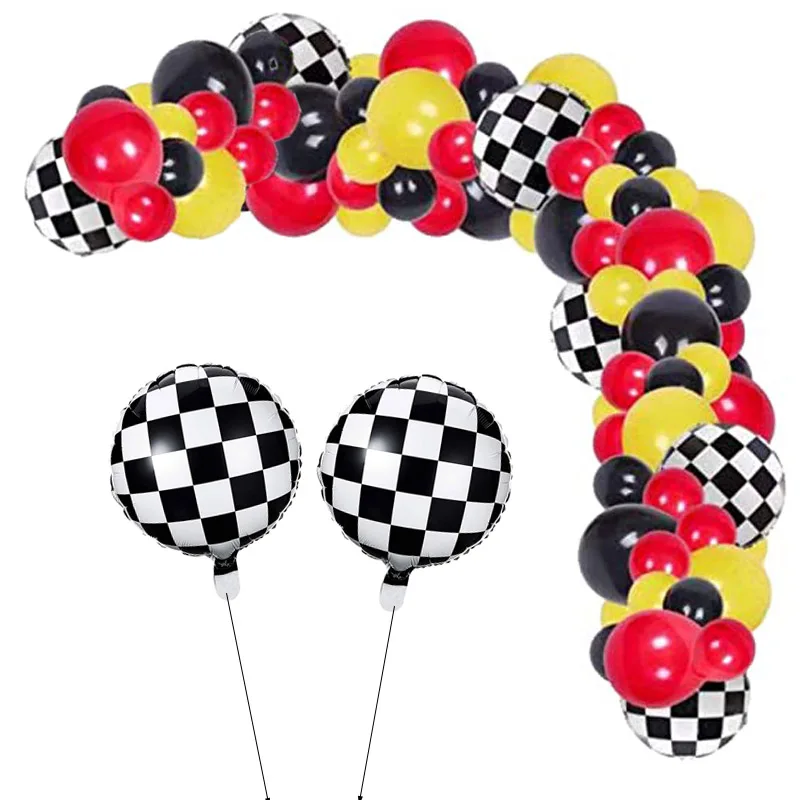1 Set Racing Car Party Balloons Garland Checker Flag Foil Globos Black Red Yellow Balloon Arch for Kids Baby Shower Birthday Dec
1 Set Racing Car Party Balloons Garland Checker Flag Foil Globos Black Red Yellow Balloon Arch for Kids Baby Shower Birthday Dec