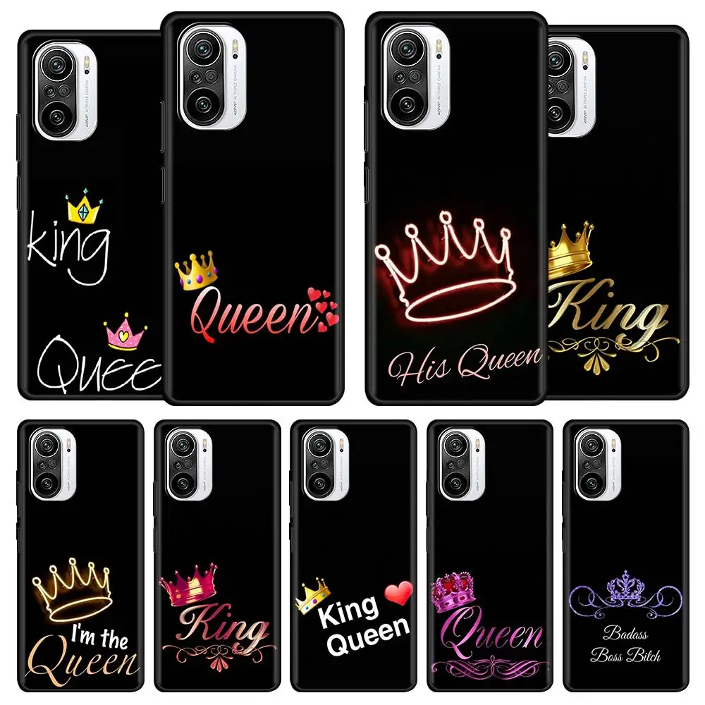 King And The Queen Silicone Phone Case for Xiaomi Redmi Note 10 9 8 Pro 9A 9T 9S 7 9C 8T K40 Pro Plus Black Soft Funda Cover
King And The Queen Silicone Phone Case for Xiaomi Redmi Note 10 9 8 Pro 9A 9T 9S 7 9C 8T K40 Pro Plus Black Soft Funda Cover