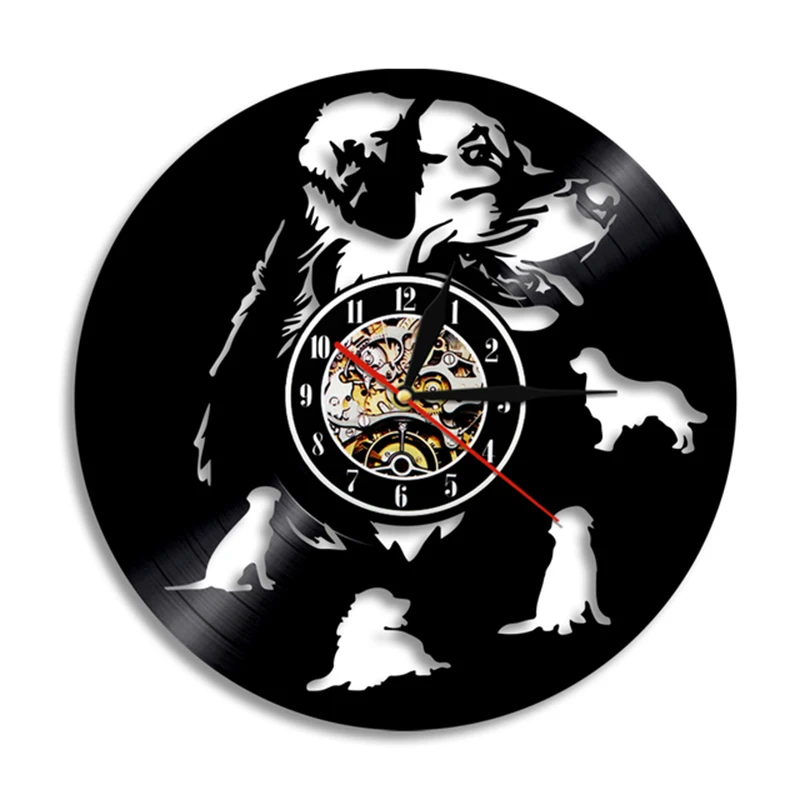 Labrador Golden Retriever Dog Vinyl Record Wall Clock House Pet Decoration Wall Lamp Hanging Watch Pug Animal Dog Lover Gift
Labrador Golden Retriever Dog Vinyl Record Wall Clock House Pet Decoration Wall Lamp Hanging Watch Pug Animal Dog Lover Gift