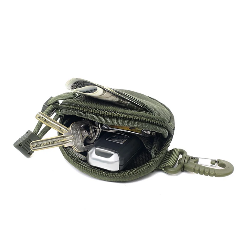 

Тактический Карманный Кошелек 1000D, военная сумка для аксессуаров, портативный мини-кошелек для денег, монет, ключей, держатель, поясная сумк...