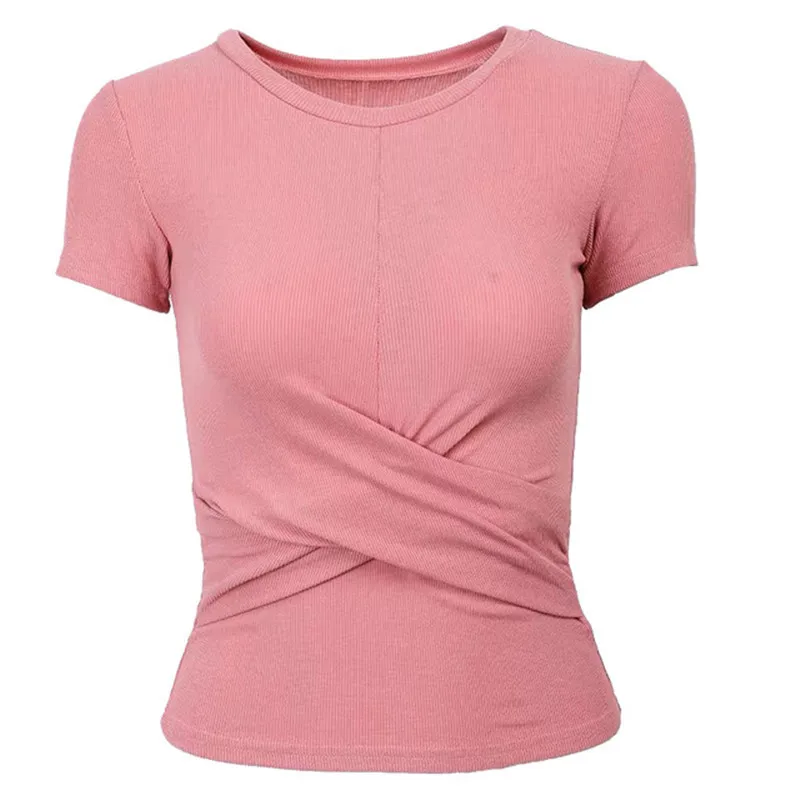 Women's Yoga Tops Seamless Sports T-shirt Tight Stretch Fitness Yoga Shirt Gym Quick-drying Tops Running Active Wear Sports Tops
Women's Yoga Tops Seamless Sports T-shirt Tight Stretch Fitness Yoga Shirt Gym Quick-drying Tops Running Active Wear Sports Tops