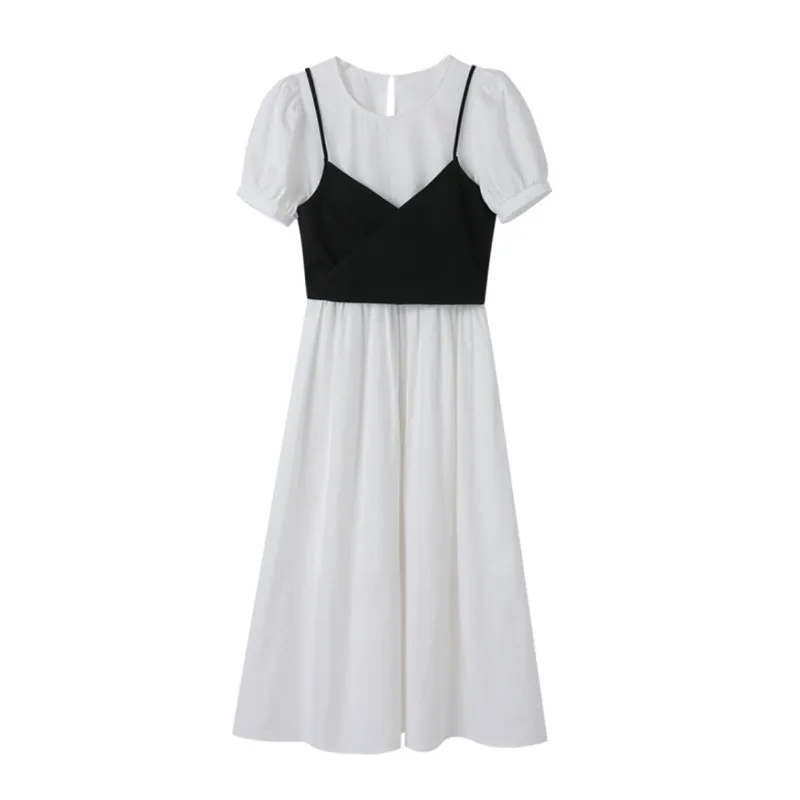 Long A-line Skirt New Tea Break French First Love Puff Sleeve White Dress Female Summer Two-piece Suit Crew Neck
Long A-line Skirt New Tea Break French First Love Puff Sleeve White Dress Female Summer Two-piece Suit Crew Neck