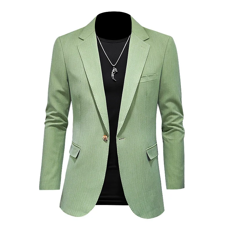 New men's casual suit large size Korean slim fit suit coat men's fashion bright color solid color suit single west trend
New men's casual suit large size Korean slim fit suit coat men's fashion bright color solid color suit single west trend