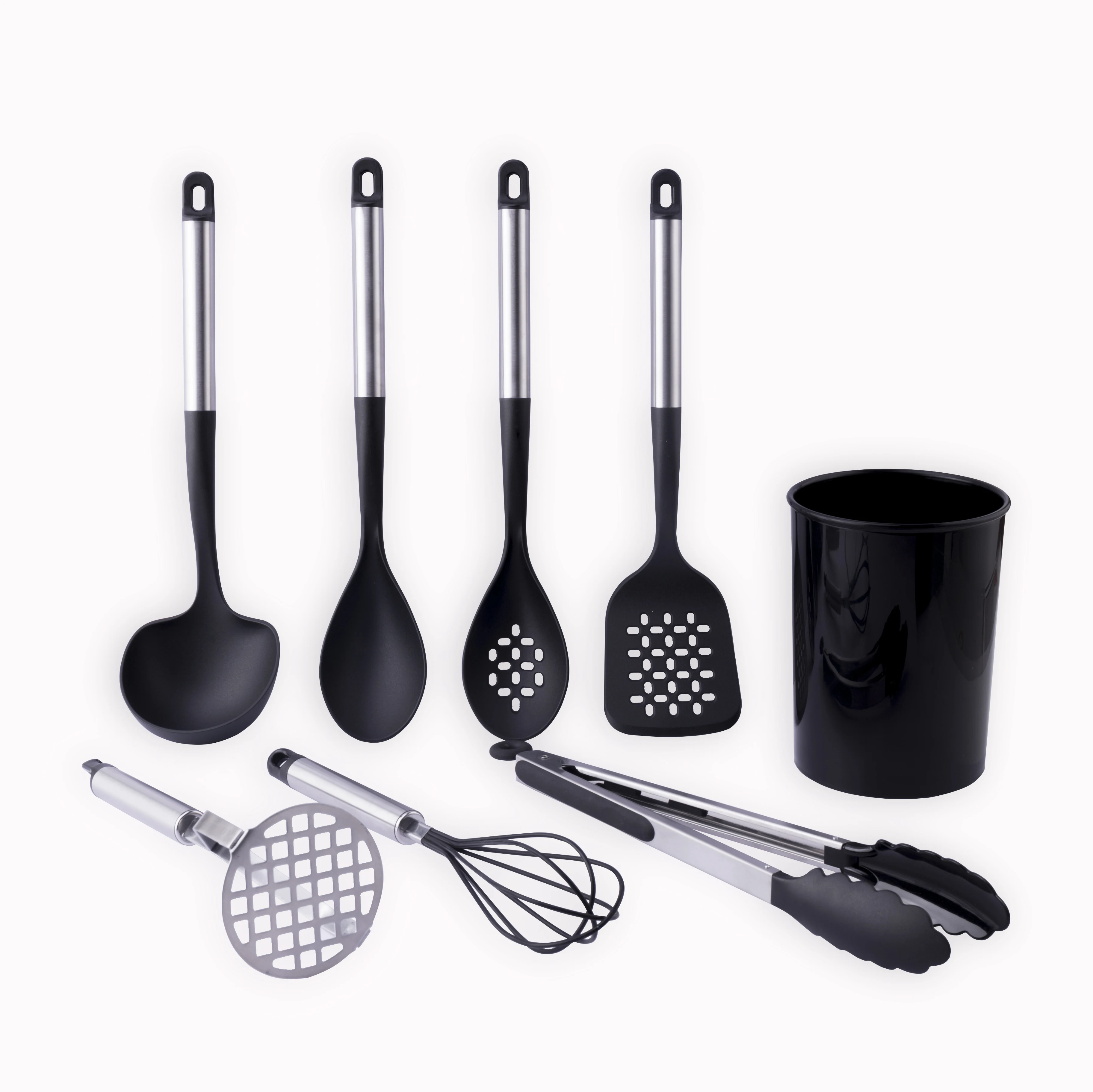 Kitchen Utensils Sets 8Piece Cooking Utensils Gift Nylon and Stainless Steel Utensil Spatula Non-stick Kitchen Utensils Tool
Kitchen Utensils Sets 8Piece Cooking Utensils Gift Nylon and Stainless Steel Utensil Spatula Non-stick Kitchen Utensils Tool