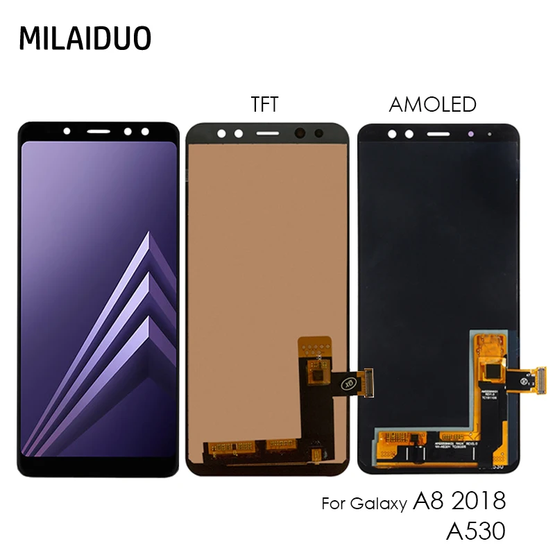 5.6'' TFT / AMOLED For Samsung A8 2018 A530 Lcd Display Touch Screen Digitizer Assembly Replacement For Samusng A530 LCD
5.6'' TFT / AMOLED For Samsung A8 2018 A530 Lcd Display Touch Screen Digitizer Assembly Replacement For Samusng A530 LCD