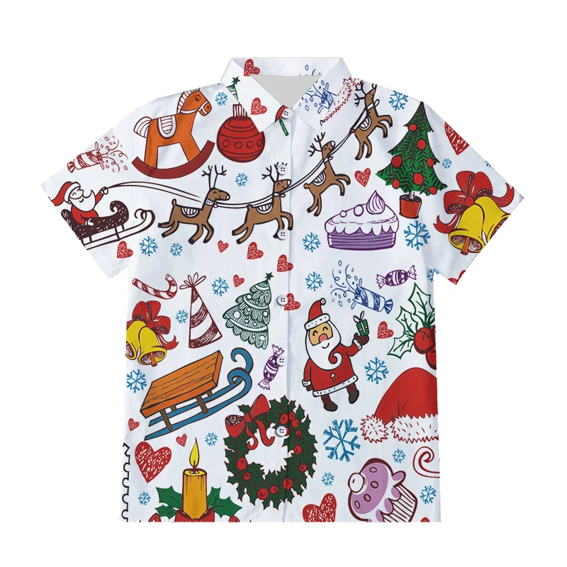 EU Size Funny Christmas Elements 3D Printed Button Shirts Men Xmas Casual Cartoon Party Short Sleeve Shirts Plus Size
EU Size Funny Christmas Elements 3D Printed Button Shirts Men Xmas Casual Cartoon Party Short Sleeve Shirts Plus Size