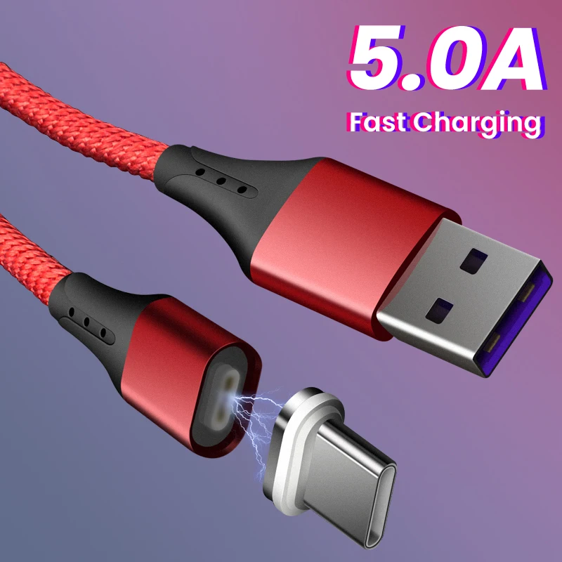 5А 1 м Type C Micro USB кабель для передачи данных Магнитный зарядки Iphone 11pro Samsung Xiaomi redmi
